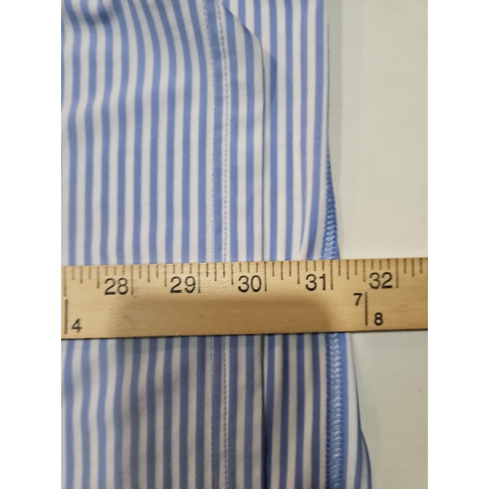 Old Memorial Golf Club Shirt Mens 2XL White Blue Stripe Polo RLX Ralph Lauren - Picture 10 of 12